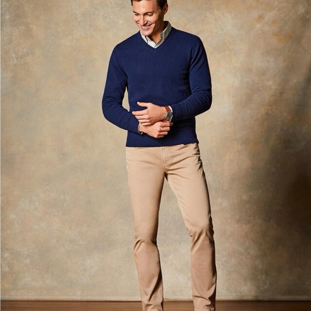 Daniel Cremieux Milan Carmague Pants Khaki 38x30 Smooth